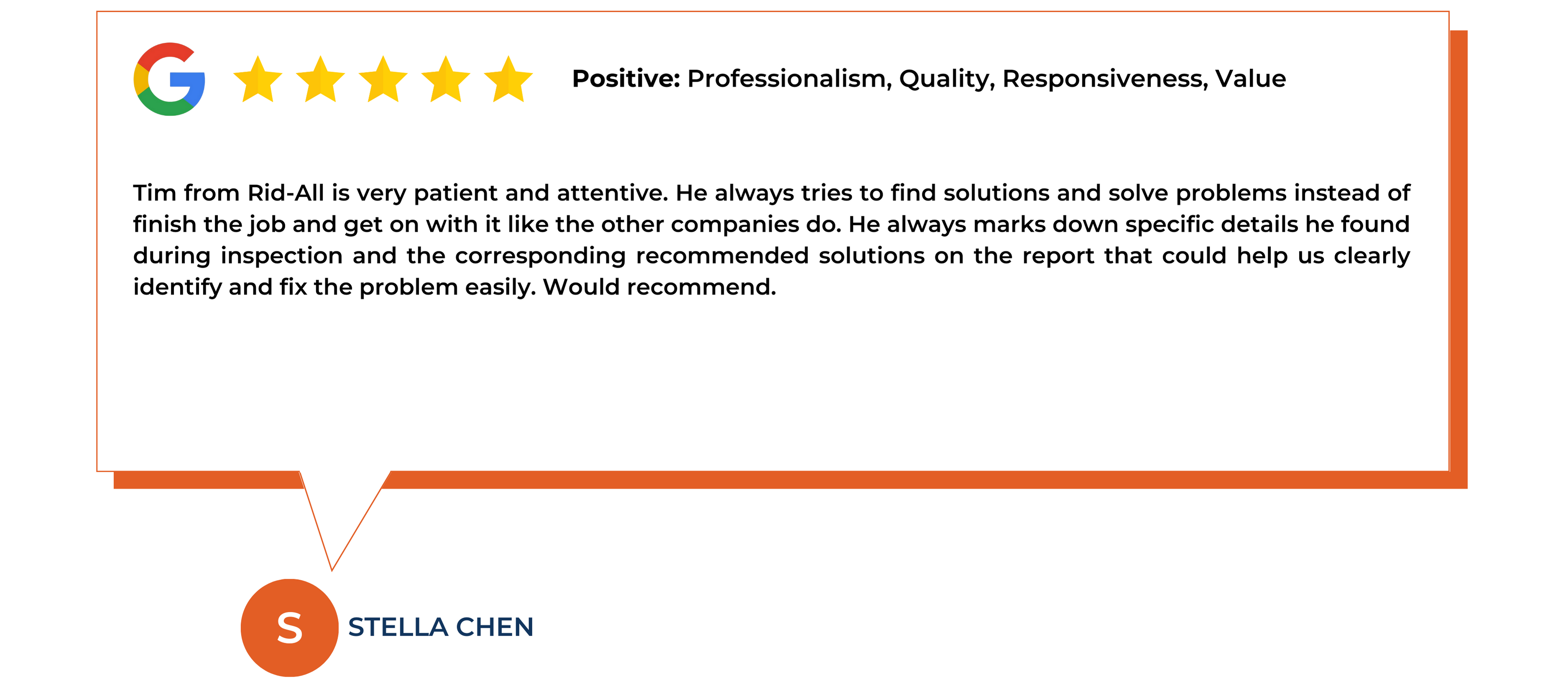 Ridall Pest Control Google Reviews